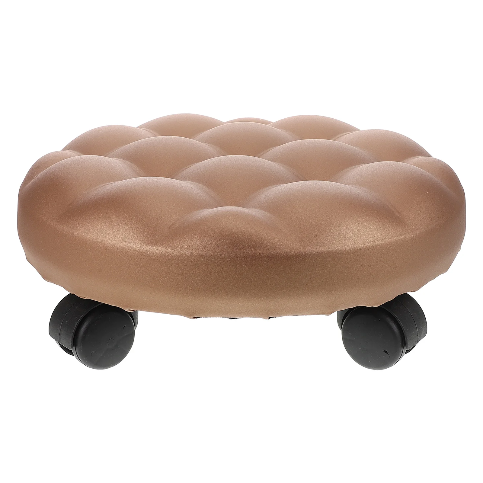 Rolling Low Small Stool Foot Rest Kids Step Stool for Adults under Desk Practical Storage Space Saving Simple Design Comfortable