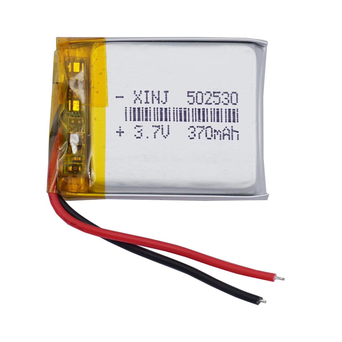 XINJ 2 stuks 3.7V 370mAh 1.37Wh Oplaadbare Li Lithium Batterij 502530 Voor GPS Auto Camera DashCam Bluetooth speaker LED Licht