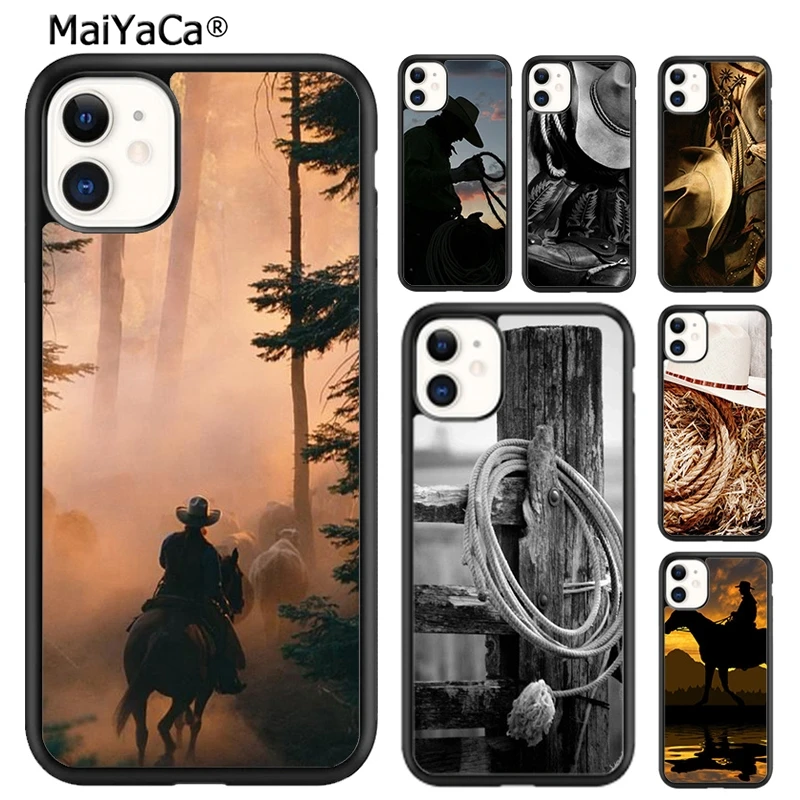 MaiYaCa Extreme Sport Rodeo Cowboy Phone Case For iPhone 16 15 14 plus XR XS 11 12 13 pro max Shell Cover coque