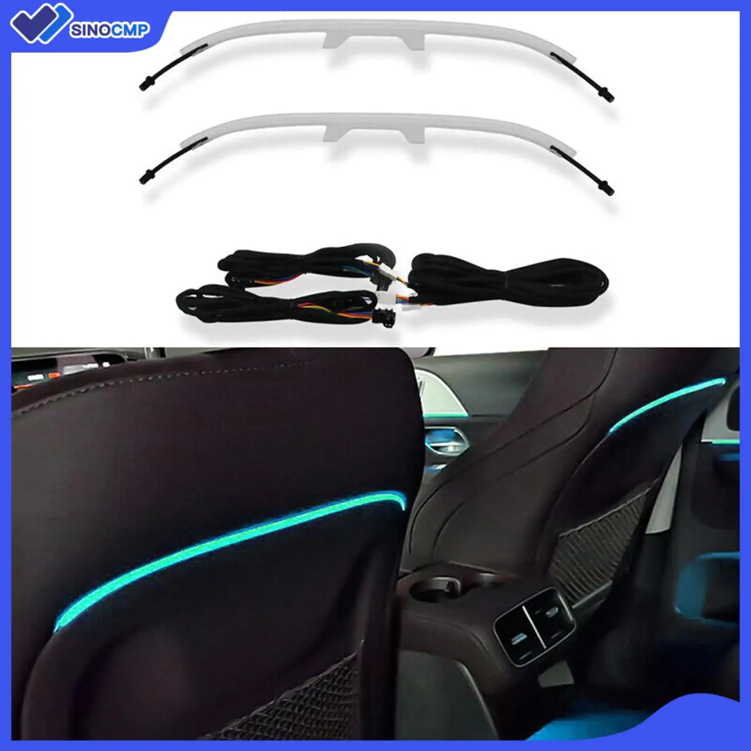 

Car Seat Backrest LED Ambient Light Synchronized With 8/64 Color Atmosphere Lamp for Mercedes Benz GLE GLS W167 V167 X167