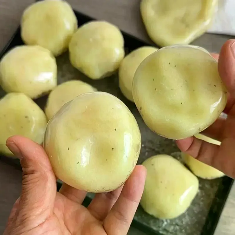 Realistic Mashed Potato Squeeze Ball, Textured Crinkle Sound Stress Relief Squeeze Toy, Sensory Fidget Toys Relaxing Gifts view 5
