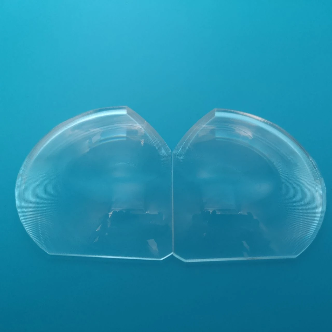 1Pair of Diameter 70mm Pancake v2 Fresnel Lens Optical Fine Threaded Lens PMMA  for Electric Torch Focal Length  Lens