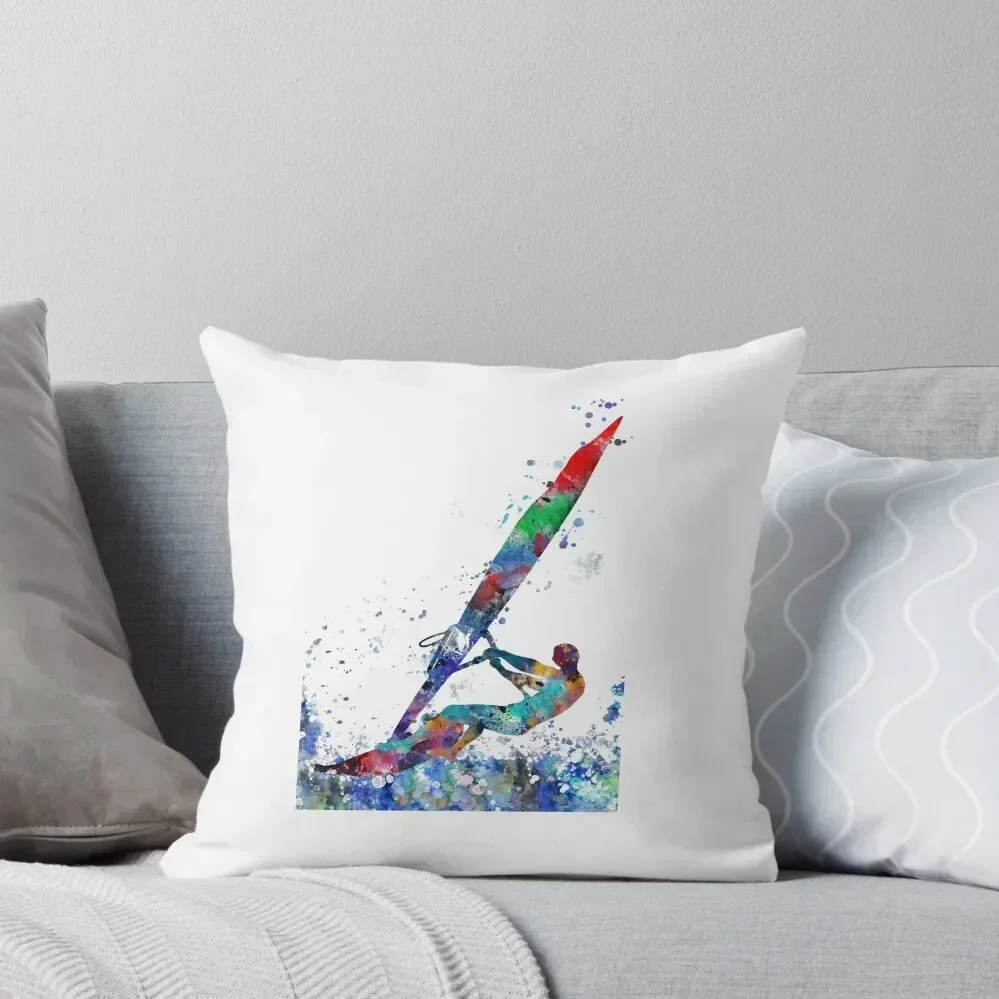 Windsurfer, windsurfing man Throw Pillow Christmas Pillow Cushions For Sofa Sofas Covers pillow