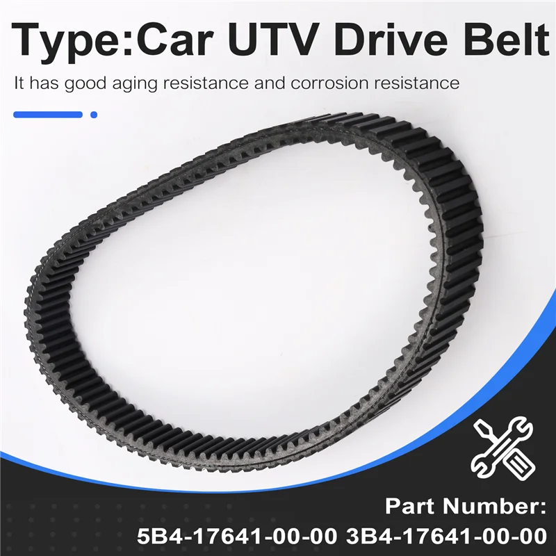 【قطرة السعر! !】 حزام محرك ATV على شكل حرف V 5B4-17641-00-00 3B4-17641-00-00 لـ Grizzly 700 2007- 2023، لـ Rhino 660، Viking،