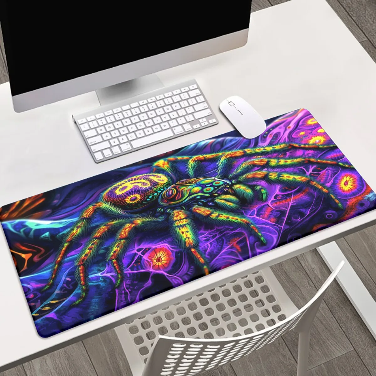Brand Vibrant Spider Mousepad Gaming Keyboard Mat Anti-Slip Rubber Office Desk Pad for PC Gamers Laptop Computer Accessories