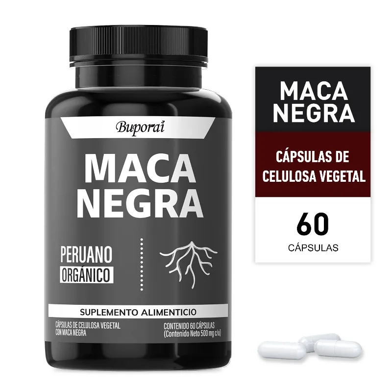 

Powerful Black Maca - Supplement for Men and Women, Balance Hormones, Improves Vitality and Performance, Muscle Mass Health