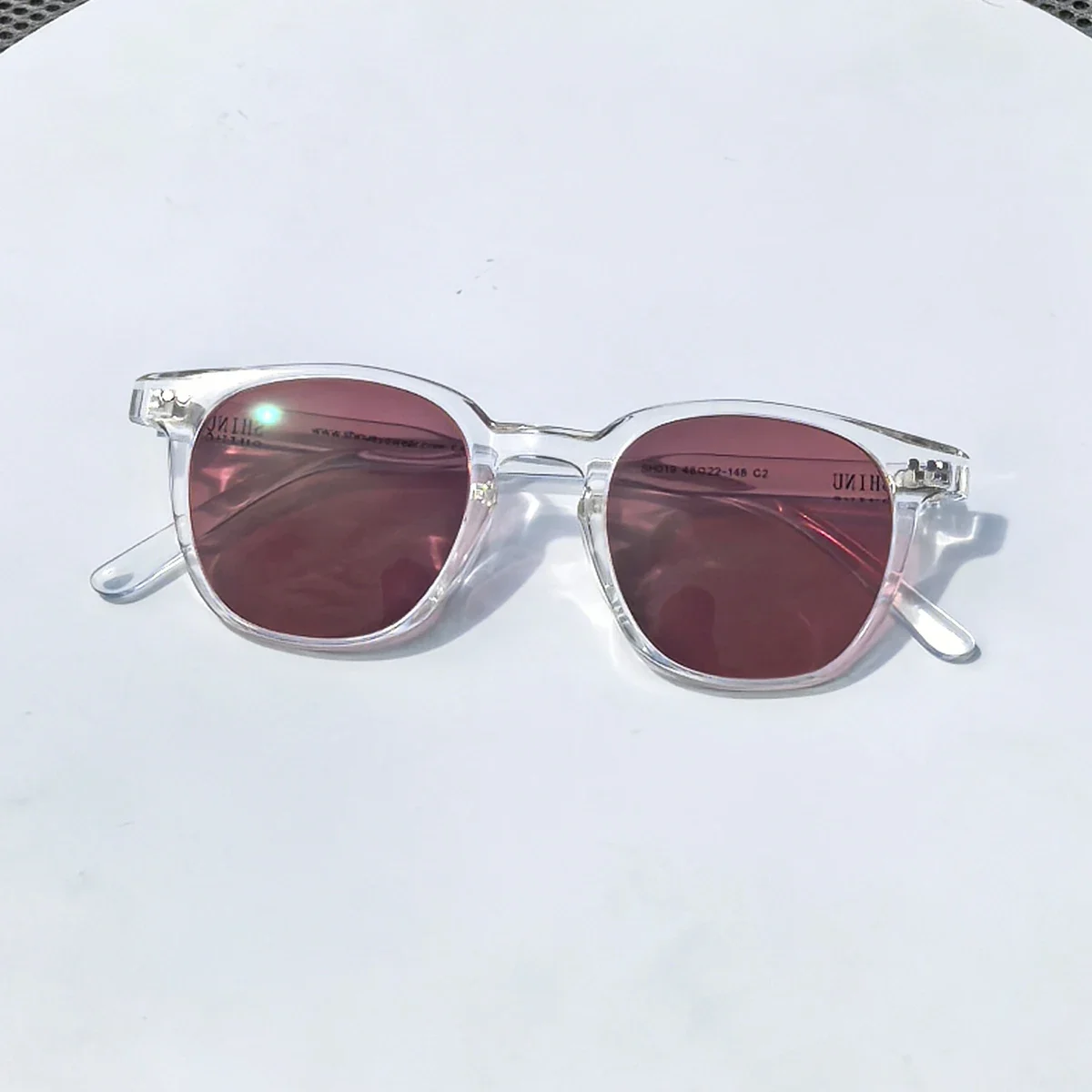 SHINU FL-41 Brille FL41 Getönte Gläser, Rose FL41 Gläser 480-520nm Filter Speziell für Migräne-Linderung Lichtempfindlichkeits-Brillen – Detail 15