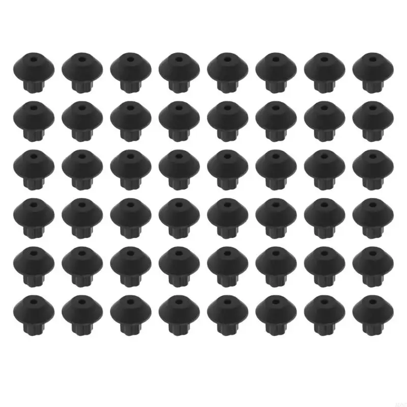 A0NC 48 PCS แผ่นกันลื่นติดตั้งง่ายยางฟุตเตาช่วงยางฟุต