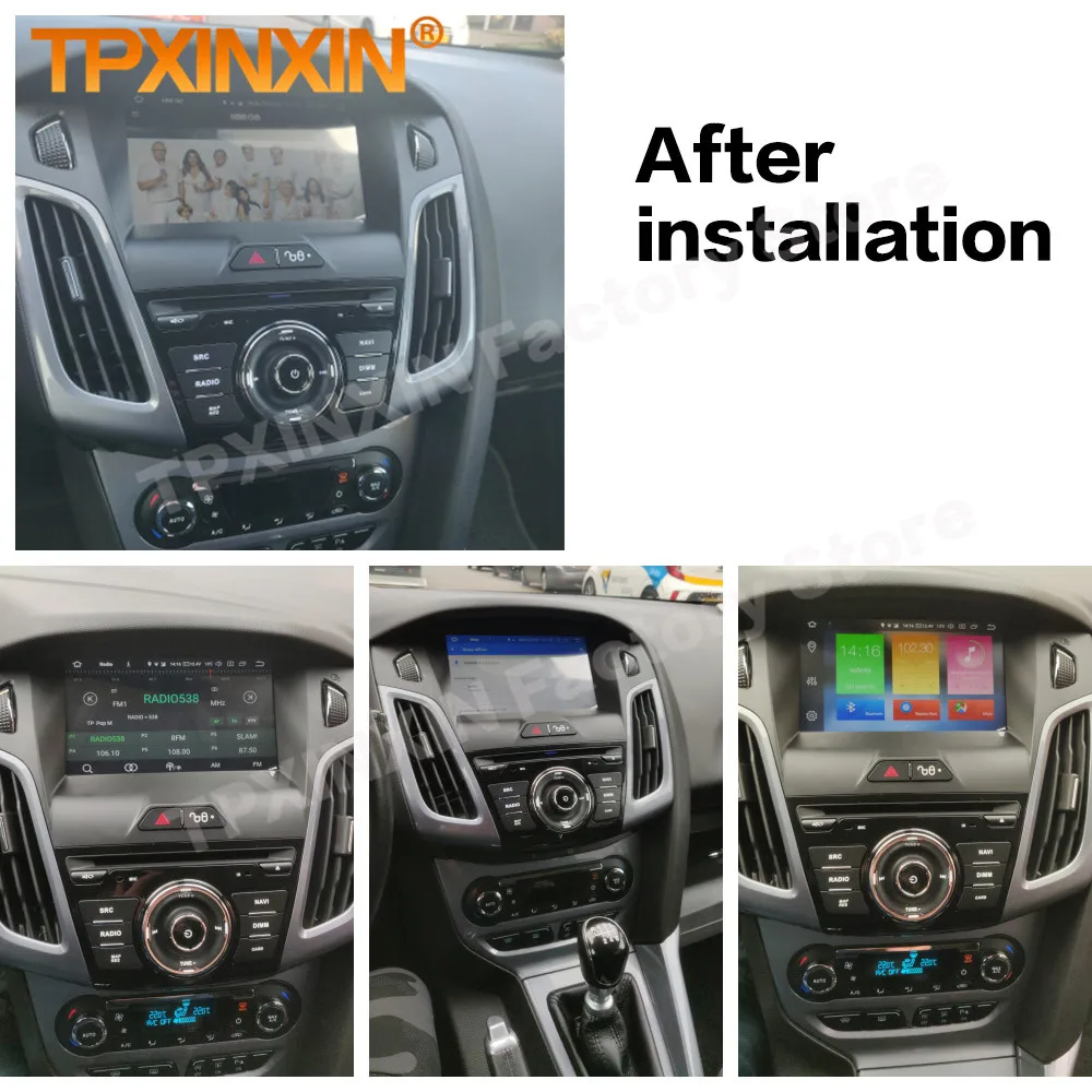 Automotive Multimedia  Radio Coche With Bluetooth Carplay GPS Navi For Ford Focus 2012 2013 2014 2015 Autoradio 2 DIN Android 11