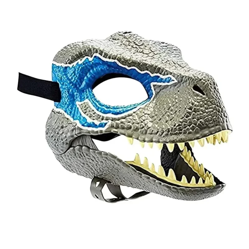 Halloween Dragon Dinosaur Mask Open Mouth Latex Horror Dinosaur Headgear Dino Mask Party Cosplay Costume Scared Mask