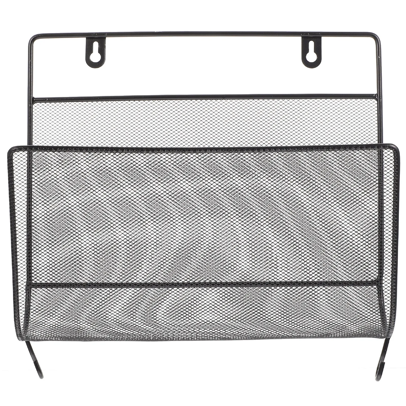

Wall Mount File Folder Iron Art Storage Rack Simple Elegant Design Sundries Books Magazines Organizer Home Decor