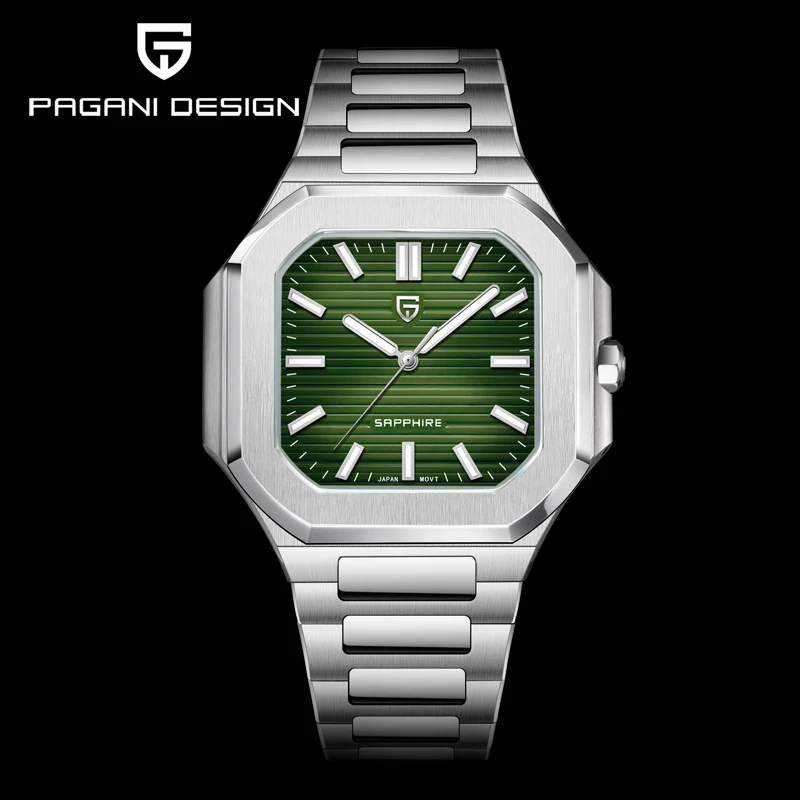 

PAGANI DESIGN 2026, новые роскошные кварцевые мужские часы с сапфировым стеклом, элитные мужские часы, водонепроницаемые, из нержавеющей стали, Relogio Masculino