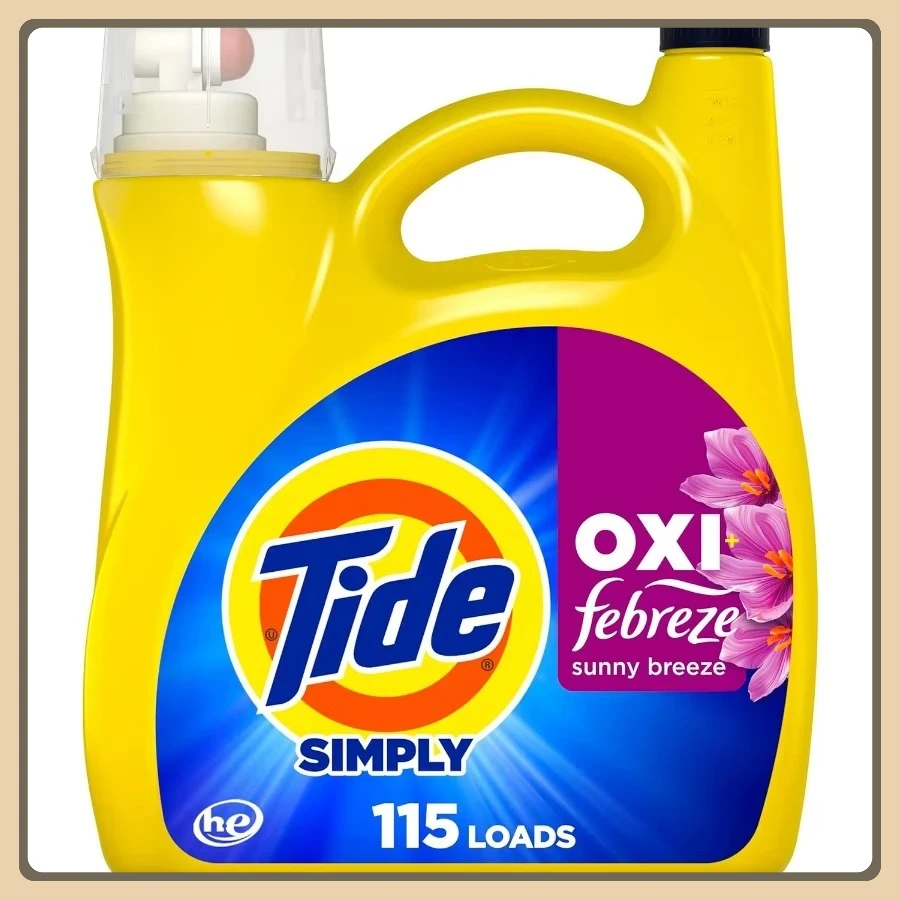 Eliminador de manchas y olores resistentes, Oxi Boost de 162 oz con brisa Sunny de Febreze para 115 cargas