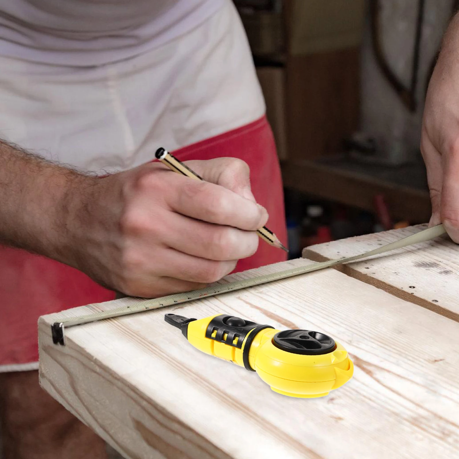 Strumento per marcatura fontana per inchiostro per la lavorazione del legno Modello drago Rilascio manuale della linea Scatola per inchiostro retrattile Strumenti per falegname Ristrutturazione domestica