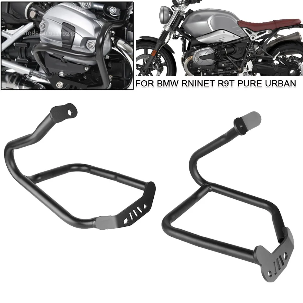 

For BMW RNINET R9T Pure Urban Racer Scrambler 2014-19 2020 2021 Motorcycle Engine Guard Frame Protector Slider Bumper Crash Bars