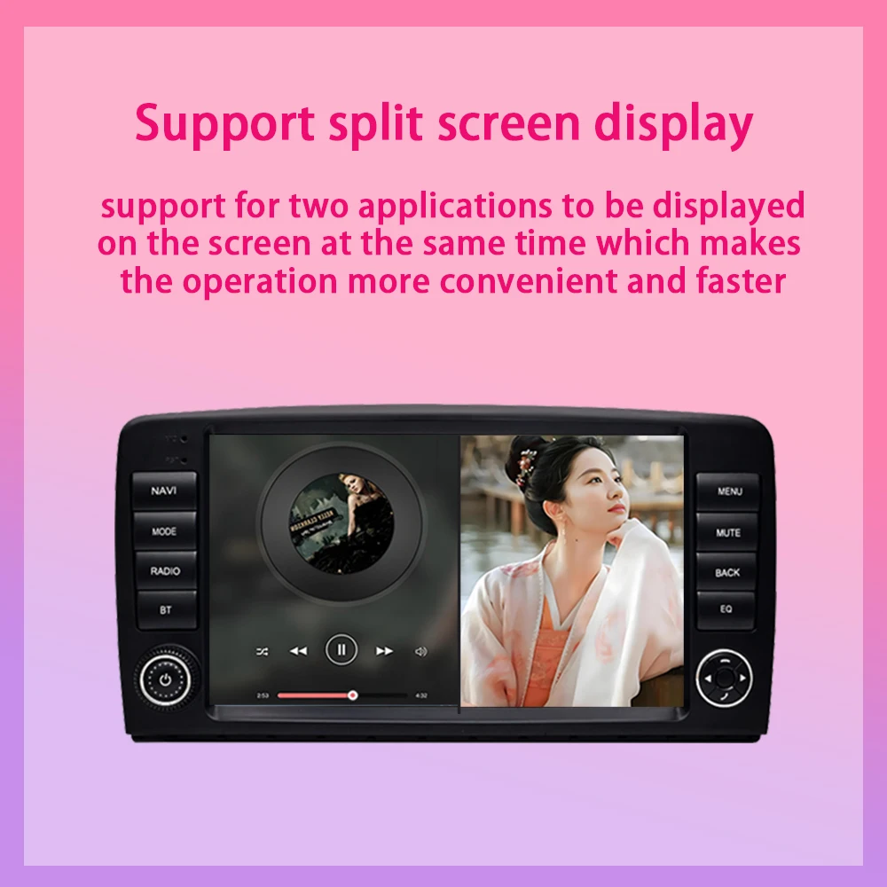 لمرسيدس بنز R-Class (W251 R280 R300 R320 R350) أندرويد 13 راديو السيارة Carplay أندرويد مشغل فيديو الوسائط المتعددة التلقائي