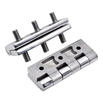 2個不鏽鋼鉸鏈六角螺柱配電箱加厚重型鉸鏈工業設備 8 最佳銷售 重型鉸鏈 - №4