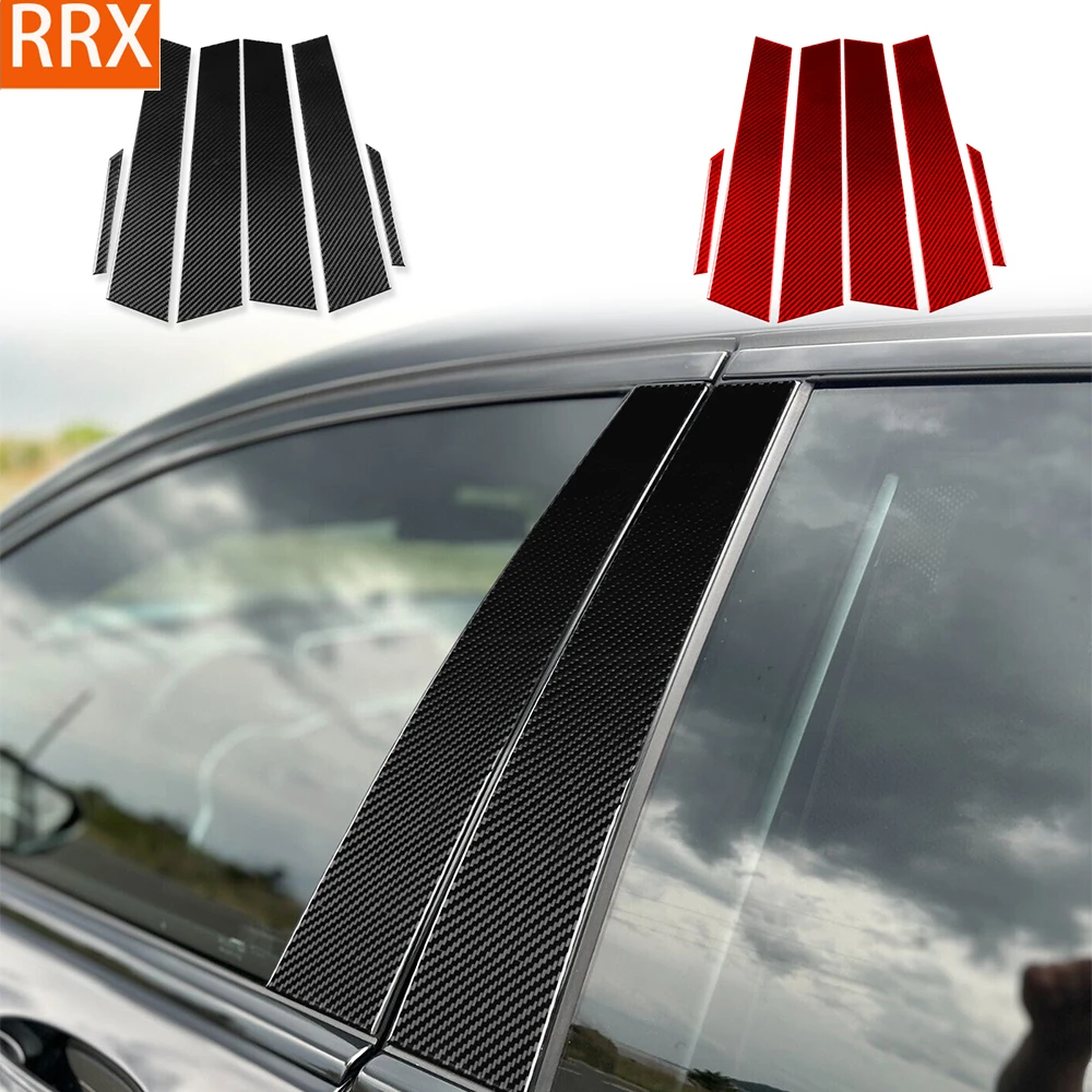 For Lexus NX 250 300 350H 2022-2024 Real Carbon Fiber Sticker Door B-pillar Panel Trim strip Car Exterior decorative Accessories