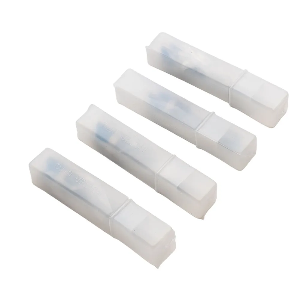 

4pcs 6mm 45mm Shank Flush Trim Router Bit Blade Template Pattern Bit Bearing 1/4" Straight End Mill For Woodworking Dia 12mm