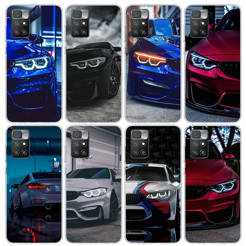 Blue Red Car for B-Bmw Phone Case For Xiaomi Redmi 12C 12 10C 10A 10 9C 9A 9T 9 8A 8 7A 7 6A 6 Pro K60 K40 K20 S2 Print Fundas