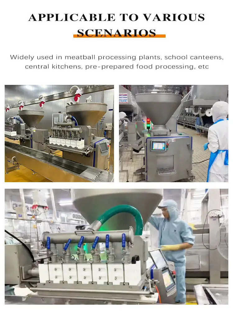 2026 Dezoton Industrial Automatic Meatball Making Machine Kibbeh Forming Machine Stainless Steel Meat Ball Former For Factory