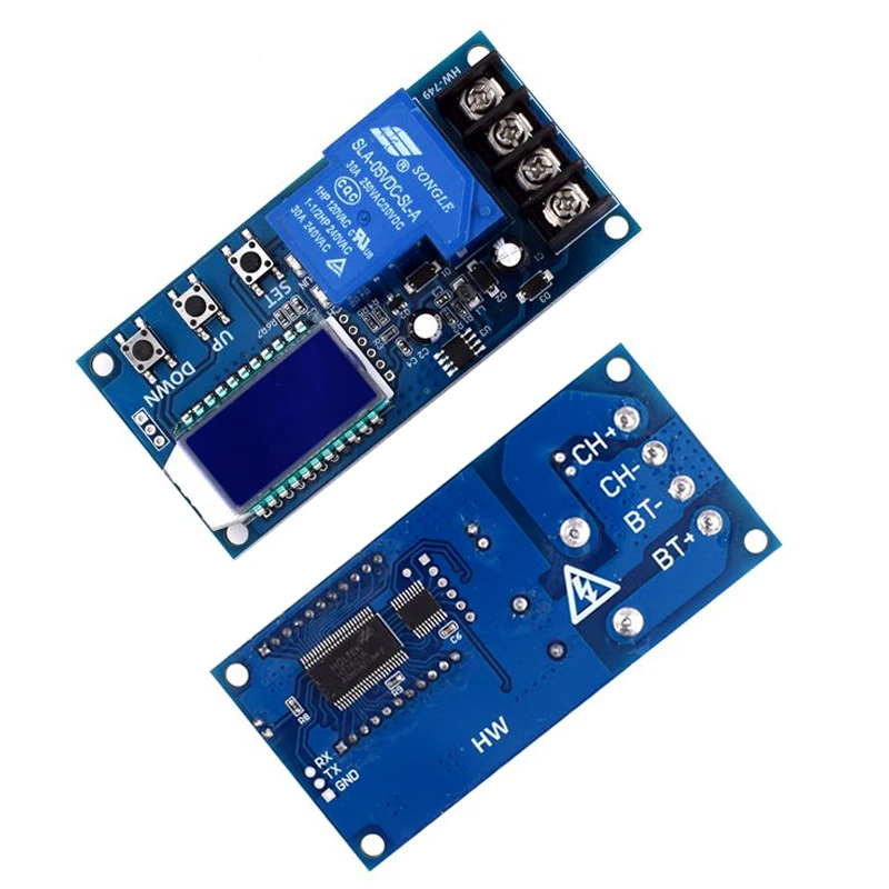 DC 6-60V 30A Lead-acid Solar Battery Charge Controller Protection Board Charger Time Switch 12V 24V 36V 48V Battery Capacity