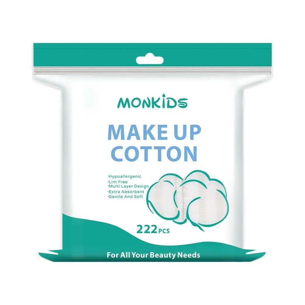 Square Makeup Cotton Pads 100% Cotton Soft Lint-Free Dual-Sided Ideal for Daily Skin Care Makeup Removal Nail Polish and Baby