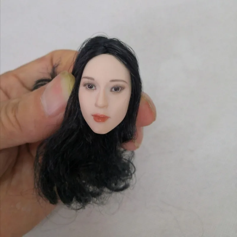 หัวแกะสลักแบบจำลองของวังซูเซียน นักแสดงภาพยนตร์ฮ่องกง ขนาด 1/6  แบบผมยาว สำหรับตัวฟิกเกอร์แอ็คชั่นขนาด 12 นิ้ว รุ่น Ph Body