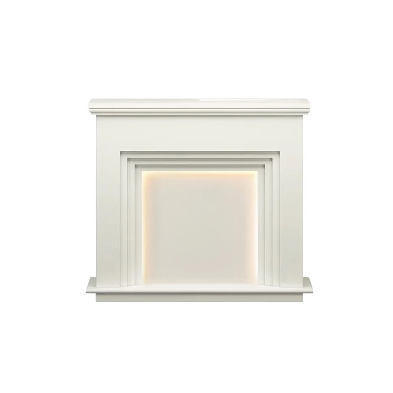 

Customizable Black fireplace decorative cabinet with lamp, simple living room entry wall porch partition storage