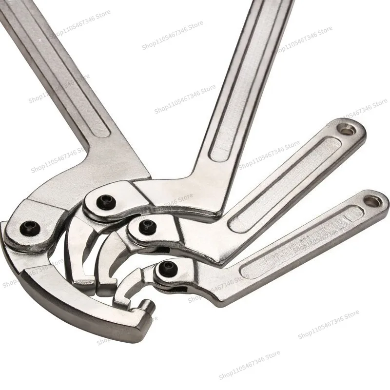 For Wrench Water Meter Wrench Multifunctional Hook Remove Water Meter Cover Special Shock Absorber Round Nut Wrench