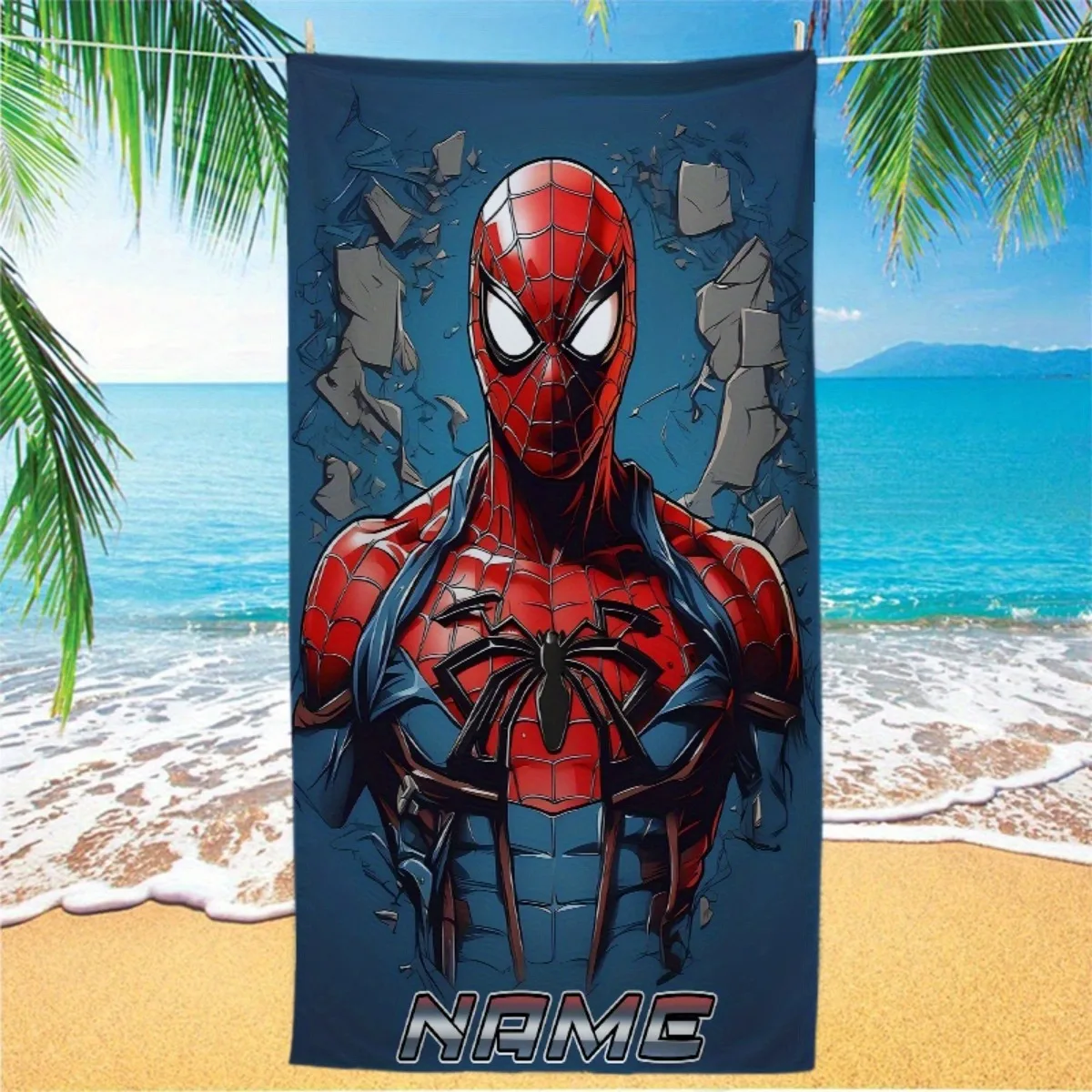 

Personalized Spider-Man Beach Towel: Dive into Style! Suitable for beach towels, towels, bath towels