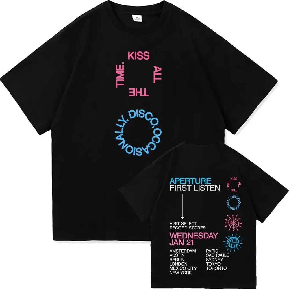 Harry Styles Grafik-T-Shirt für Männer und Frauen, Kiss All The Time Disco Occasionally Album, O-Ausschnitt, kurzärmeliges T-Shirt, Geschenk für Fans, Kleidung