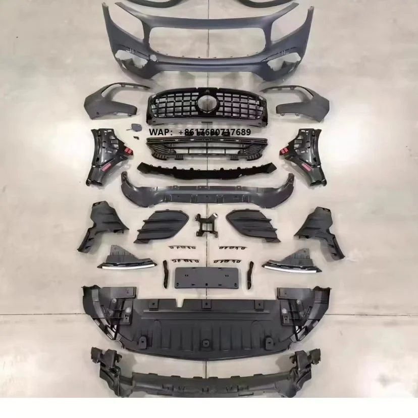 Body Surround Kit Front Bumper Assembly in Plastic PP Material Car Parts Bodykit for Benz GLB247 Modified GLB35