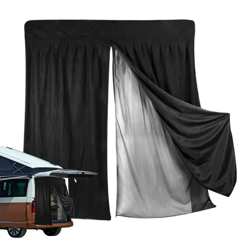 

Fly Net for Van Rear Door Rear Mount Car Sunshade Rear Door Fly Screen Net Trunk Ventilation Mesh Cargo Nets for Ventilation