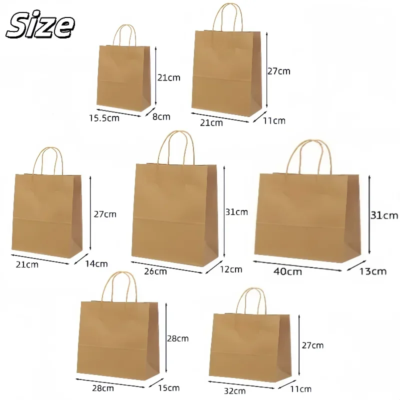 10pcs Holiday Birthday Wedding Party Gift Bags image 4