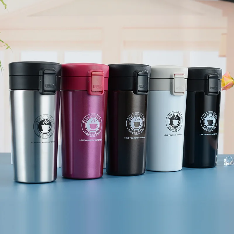 

510ml Thermal Mug Double Wall 304 Stainless Steel Coffee Cup Vacuum Flask Thermos Water Bottle Tea Coffee Leak-proof Thermos Mug