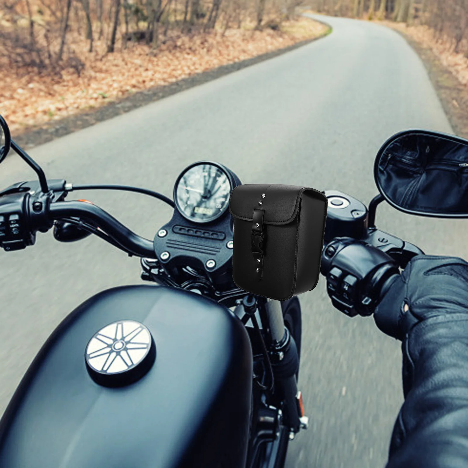 

Motorcycle Side Bag Waterproof Wear Resistant Large Capacity Storage Pouch for Motorbike Tool Organizer Side Pouch