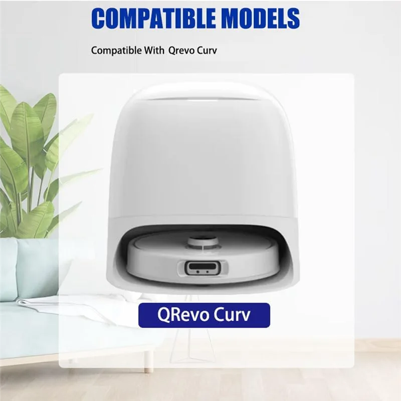 

A84G-запасные части, комплект аксессуаров для робота-пылесоса Roborock Qrevo Curv, основная боковая щетка, фильтр Hepa, швабра, тканевые мешки для пыли