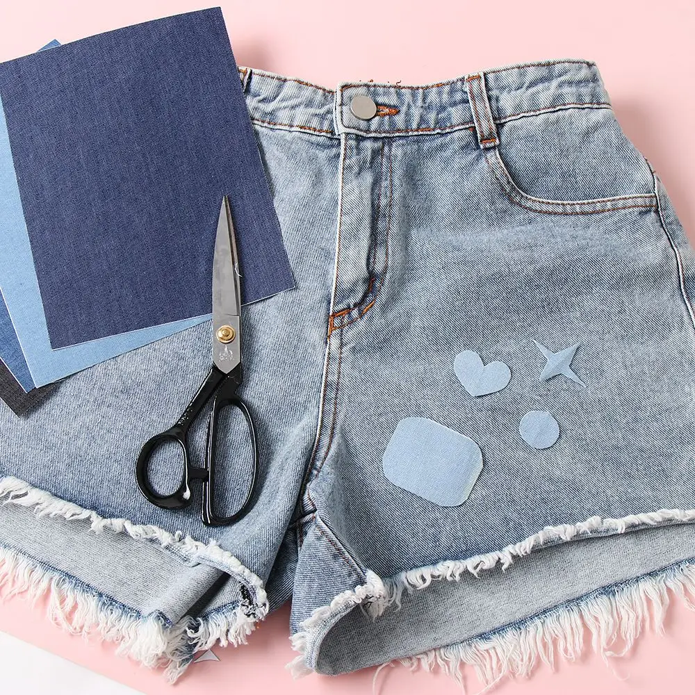 Cloth Self-adhesive Denim Decoration Sewing Accessories Iron On Patch Jeans Repair Patches Jean Patches Clothes Stickers