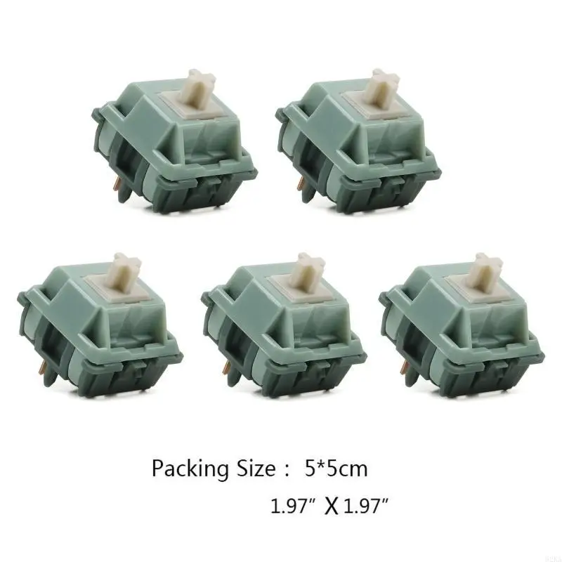 62KA Mechanical keyboard Keyswitch Green Snake Linear POM Stem Shaft 5pin 65g