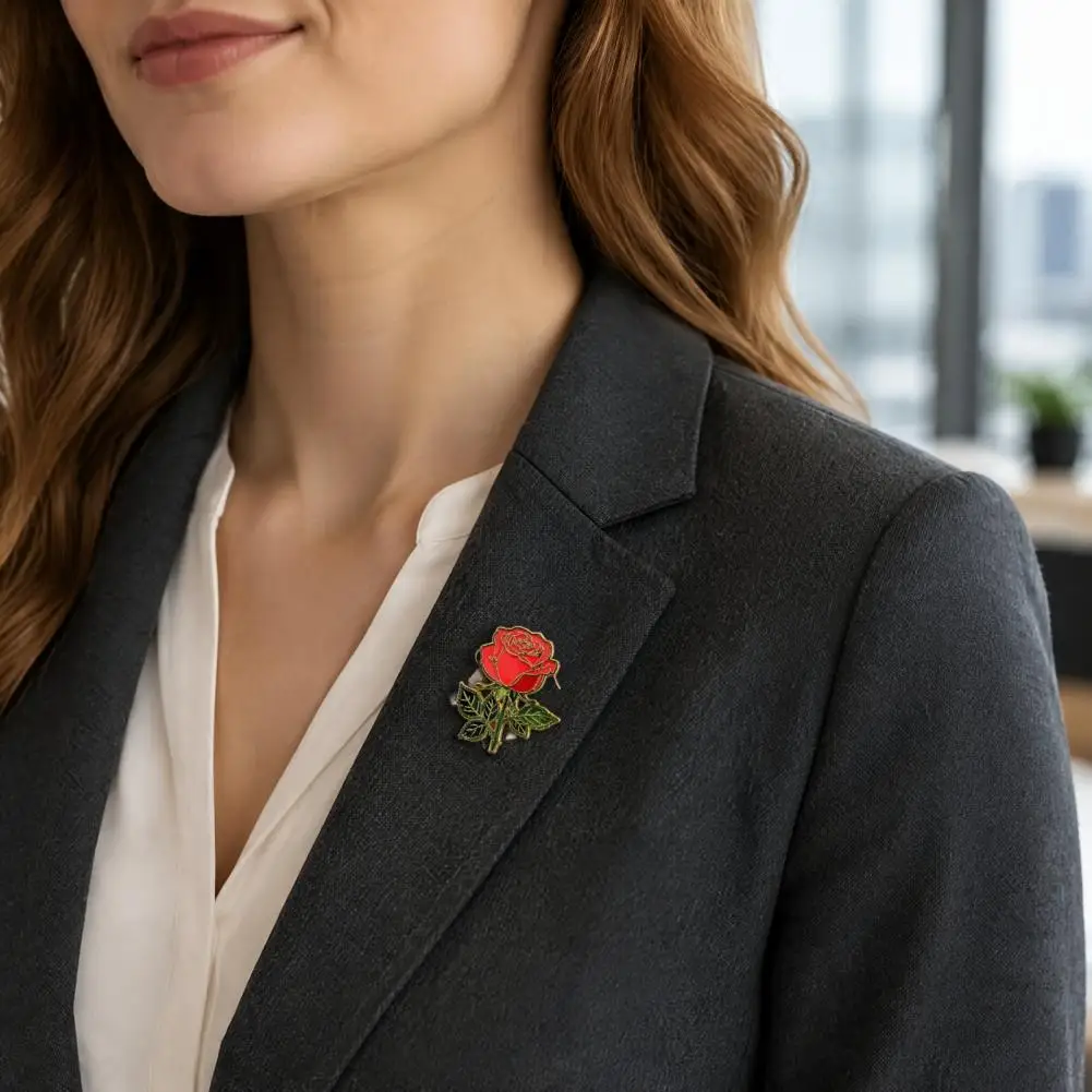 Shirts Decor Accessories Floral Lapel Pins Women Enamel Flower Brooch Set Rose Peony Carnation Lapel Pins Oil Dripping for Coats