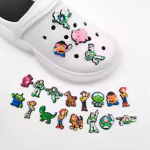 20Pcs/Set Toy Story Shoe Charms for Clogs Bubble Slides Sandals Accessories DIY Shoe Decorations Shoe Buckle for Kids Adult