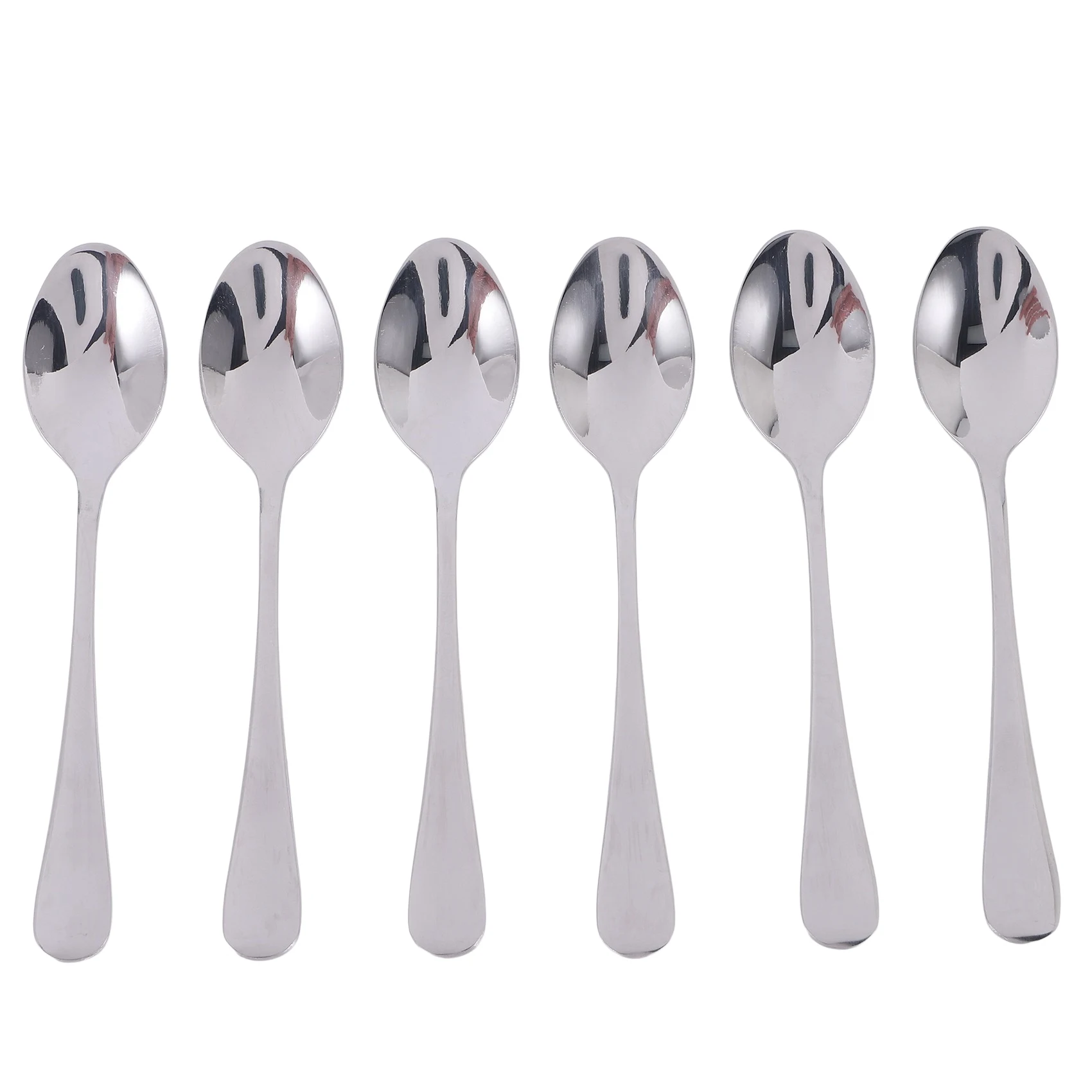 ABQX 6 Pieces of Espresso Spoon, 4.7 Inch Stainless Steel Coffee Spoon Dessert Spoon