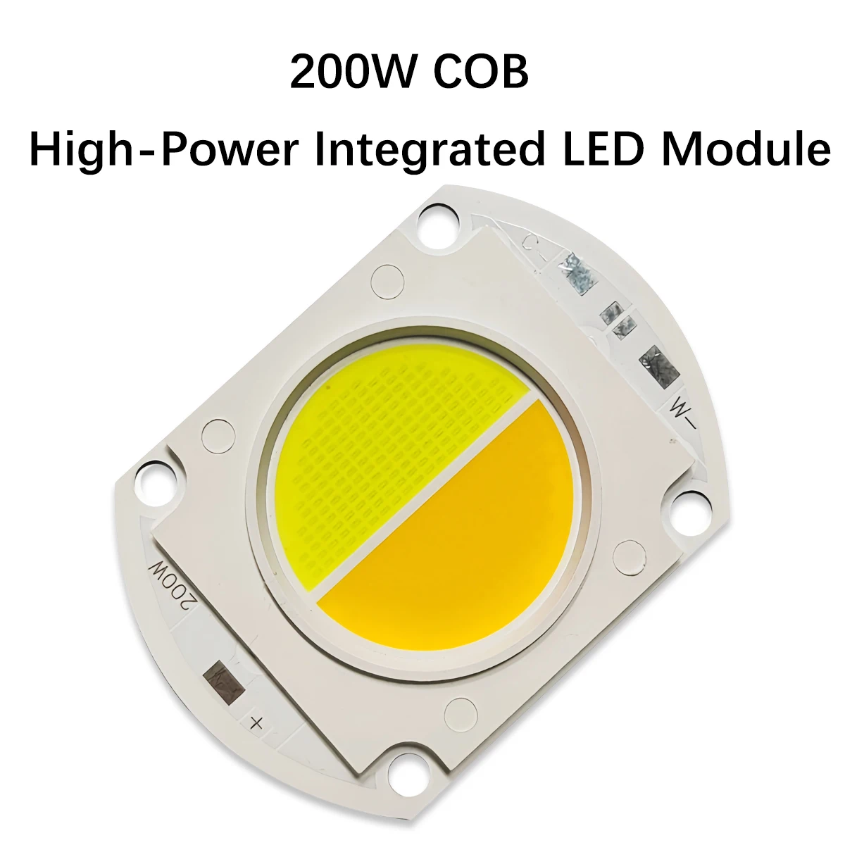 1pcs 100W 200W Dual Color High Power LED COB Chip 30-34V Warm White 3000K Cold White 6500K For Outdoor Floodlight Spotlight Lamp