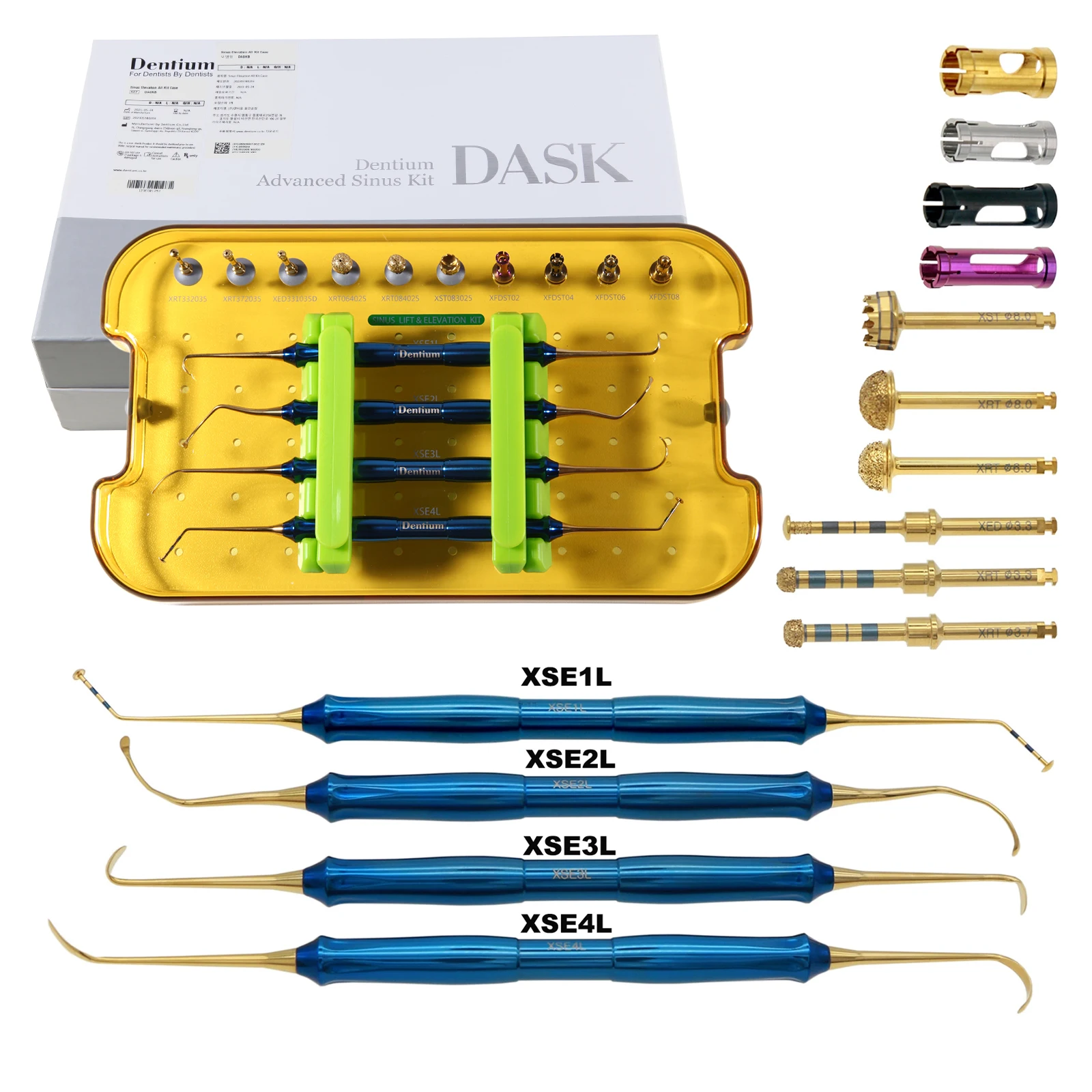 مجموعة أدوات رفع الجيوب الأنفية من DASK، أداة رفع متقدمة لزراعة الأسنان #1