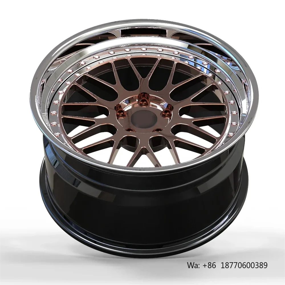 Rines Forjados Design Rays Plateados 5x112 18 19 20 21 22 Pulgadas con Pulido Elaborado para Autos de Pasajeros