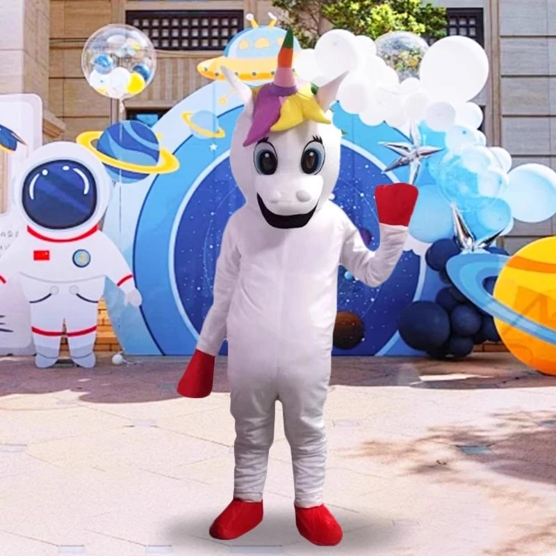 

Cosplay Gold Horn Unicorn Cartoon Character Mascot Costume Advertising Ceremony Fancy Dress Party Animal Carnival Party Props