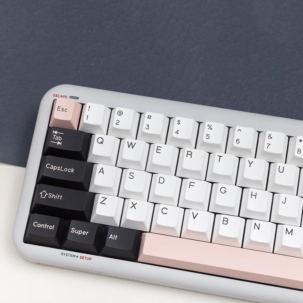 New 178 Keys PBT Keycap Cherry Profile Double Shot GMK OLIVIA White Pink 61 Keycap Set for Cherry MX Switch Mechanical Keyboar