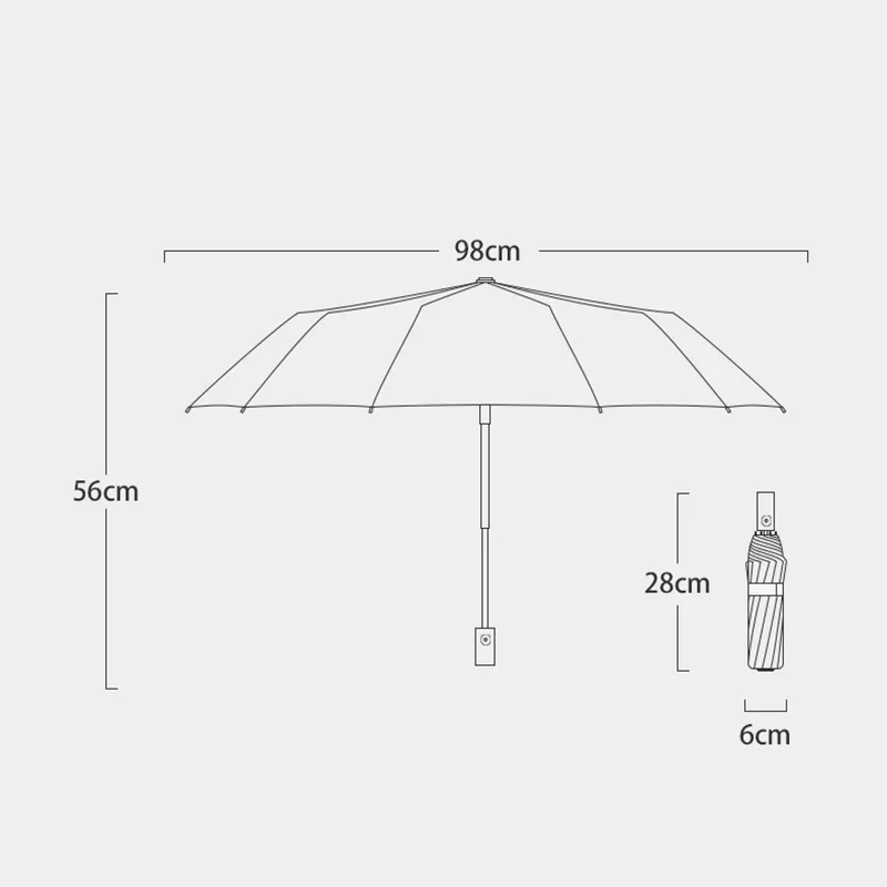 Automatic Car Logo Umbrella For Mercedes Benz AMG Badge Business Gift Men Women Brand Parasol 3 Folding Wind Resistant Rainproof