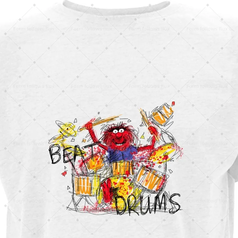 

2026 men T-Shirt Hoodie Hand Drawn Comic style Animal – The Muppets Animals Children's TV The Drummers Unisex S-6XL Plus Size Fr